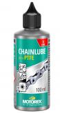 ACEITE MOTOREX C/PTFE MULTIPROP X100ML EN GOTERO LUBRIC TOTALM SINTÉT DISEÑADO ESP P/COND SECAS PROTEGE CONTRA POLVO/SUCIEDAD,MANTIENE CADENA LUBRICADA S/ATRAER TIERRA.CREA PELÍCULA CEROSA/SECA/INCOLORA, PTFE REDUC DESGASTE