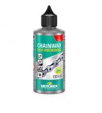 ACEITE MOTOREX CHAINWAX X 100ML EMULSION DE CERA Y AGUA SIN DISOLVENTES. FORMA PELÍCULA SECA DE CERA P/EVITAR ADHERENCIA DE POLVO. ESCPECILA CADENA DE BICICLETAS
