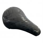 ASIENTO AWA (2008) CALADO ANTIPROSTATICO REELES ACERO NEGRO 245X145 NEGRO MATE C/DETALLES NEGRO BRILLANTE PESO 266GRS