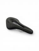 ASIENTO AND-ES RUTA/MTB CALADO LIVIANO RIELES CROMO 245X145 NEGRO