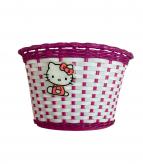CANASTO KITTY R16 BLANCO C/DETALLES FUCSIA