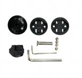 SOPORTE CICLOCOMPUTADORA WKNS P/FIJAR A LA TAPA DEL STEM (DIRECCION) COMPATIBLE GARMIN BRYTON  IGPSPORT CATEYE. INCLUYE TAPA DE STEM, ACCESORIO PARA LUZ, ETC.