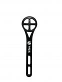 SOPORTE CICLOCOMPUTADORA WKNS P/ FORMA INTEGRADA MTB O RUTA COMPATIBLE GARMIN BRYTON IGPSPORT CATEYE CON ACCESORIO PARA DELANTERA Y PARA INSTALAR LUZ EN  PORTASILLA
