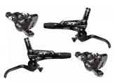 SET FRENOS A DISCO DEL +TRAS  XT 8000 (CALIP+DUCTO+MAN)