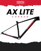 AX LITE CARBONO QR. RUT INT, DIR CON P/CIERRE.T15-1.19KG/T17-1.23KG/T19-1.25KG. NEG/ROJO- INC PORTAS AL+DIR+FUS LIM PESO 90KG