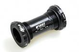 CAJA FIRST DUB (34.7X28.99) P/CUADROS CAJA ROSCADA EJE 28.99 (NUEVO SRAM) ANCHO AJUSTABLE 68-73 RODAMIENTOS CERAMICOS PESO 102GRS
