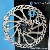 ROTOR DEACERO WKNS TRACKER 180MM FIJACION CON TORNILLOS EN BLISTER PESO 96GRS