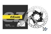 ROTOR 2 PIEZAS EZMTB 140MM 6 TORNILLOS EN CAJA. SU COSNTRUCCION EN ALUMINIO (PARTE CENTRAL) Y ACERO (PARTE EXTERIOR) PERMITE UNA MAYOR DISIPACIÓN DEL CALOR. PESO 84G