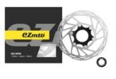 ROTOR 2 PIEZAS EZMTB 140MM ESTRIADOEN CAJA. SU CONSTRUCCION EN ALUMINIO (PARTE CENTRAL) Y ACERO (PARTE EXTERIOR) PERMITE UNA MAYOR DISIPACIÓN DEL CALOR - PESO 128G