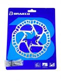 ROTOR BRAKCO DR-07 140MM MADE IN TAIWAN UNA PIEZA ACERO INOXIDABLE. EFICIENTE DISIPACIÓN DE CALOR PESO 76GRS