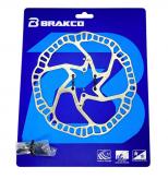 ROTOR BRAKCO DR-07 180MM MADE IN TAIWAN UNA PIEZA ACERO INOXIDABLE. EFICIENTE DISIPACIÓN DE CALOR PESO 110GRS