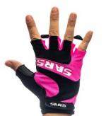 GUANTES SARS DEDOS CORTOS MOD 7020 LYCRA TOALLA PALMA ANTIDESLIZANTE C/AREAS DE CONFORT TALLES S/M/L/XL NEG AMFL/NEG FUC/NEG AZU/NEG