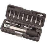 SET LLAVE TORQUE MBIKE HAND 2-24NM CON 6 MEDIDAS ALLEN (3/4/5/6/8/10MM) 3 MEDIDAS T T20/T25/T30 Y 2 TUBOS EN ESTUCHE