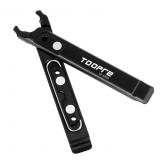 MULTIFUNCION TOOPRE ALUMINIO  2 EN 1 INSTALA Y DESINSTALA UNION DE CADENA + SACACUBIERTAS. TIENE ESPACIO PARA GUARDAR 2 UNIONES DE CADENA