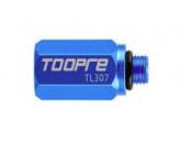 ADAPTADOR TOOPRE P/EMBUDO DE PURGADO DE FRENO A DISCO. PERMITE USAR EL EMBUDO DE PURGADO DE FRENOS MTB P/PURGAR FRENOS DE RUTA (105 ULTEGRA Y DURA ACE)