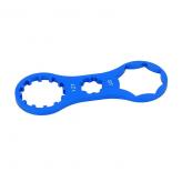 LLAVE TOOPRE P/TAPA DE SUSPENSIONES MODELO A COMPATIBLE SUNTOUR XCR/XCT/XCM Y RST. EL ORIFICIO DEL CENTRO SE UTILIZA CON LA HERRAMIENTA P/AJUSTAR TAPA DE PALANCA