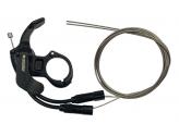 BLOQUEO REMOTO SUNTOUR RL22 DOBLE GATILLO (P/CONTROL DE HORQUILLA Y SHOCK TRASERO) ERGONÓMICO C/ABRAZAERA BISAGRA. CONSTRUIDO EN ALUMINIO. INCLUYE CABLES