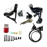 GRUPO RUTA AWA 2X11V FRE HIDRA (CAMBIO+DESC+MAN STI+CALIPERS FLAT MT+ACEITE)