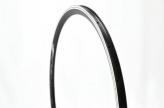 LLANTA JALCO 700C DM30 NEGRA 20 AG NEGRA PERFIL DE 30MM BORDE CNC ANCHO EXTERIOR 22.8MM INTERIOR 17.4MM PESO 640GRS