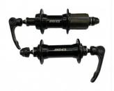 JGO DE MAZAS DE ALUMINIO COLOR NEGRO 24 AG CON RULEMANES CON CIERRES CASSTTE 8/9 CORONAS SHIMANO COMPATIBLES
