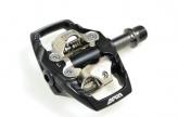 PEDAL MTB C/TRABA AWA MD1A EJE CNC CROMO SPD COMPATIBLE C/RODAMIENTO ROULEMANS SELLADO+DU PESO 440 GR