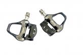 PEDAL RUTA AWA RD/2-TIALUMINIO CNC EJE TITANIO ROULEMANES SELLADOS + DU SHIMANO COMPATIBLE COLOR NEGRO PESO 249GRS