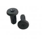 PAR TAPONES PUÑO NEGRO C/TORNILLO OEM