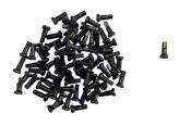 NIPLE DE ALUMINIO AWA 2MM LARGO 12MM NEGRO X 72 UNIDADES