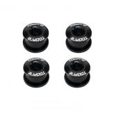 SET X 4 TORNILLOS TOOPRE P/MONOPLATO COLOR NEGRO